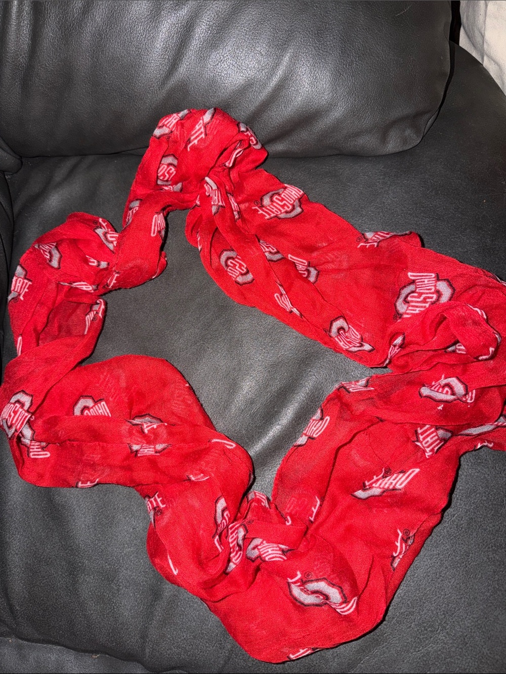 Ohio state buckeyes Red Logo Scarf - Women's Accessories